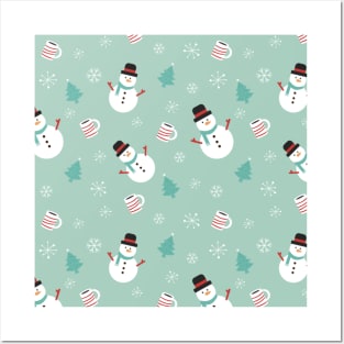 Christmas Snowman Posters and Art